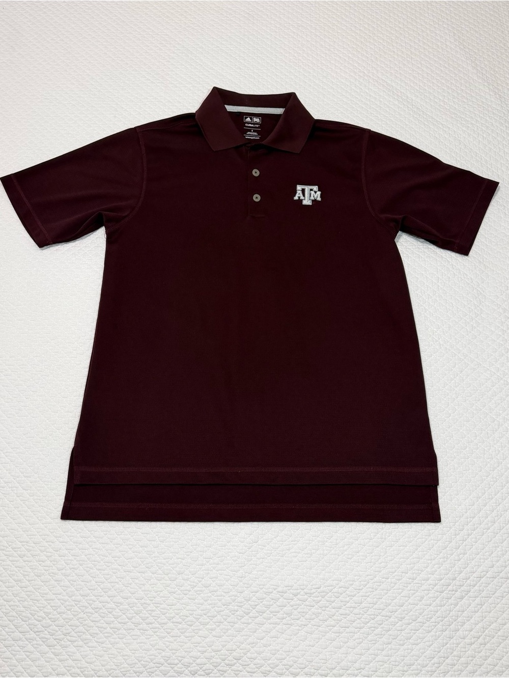 adidas Maroon Texas A&M Polo Shirt